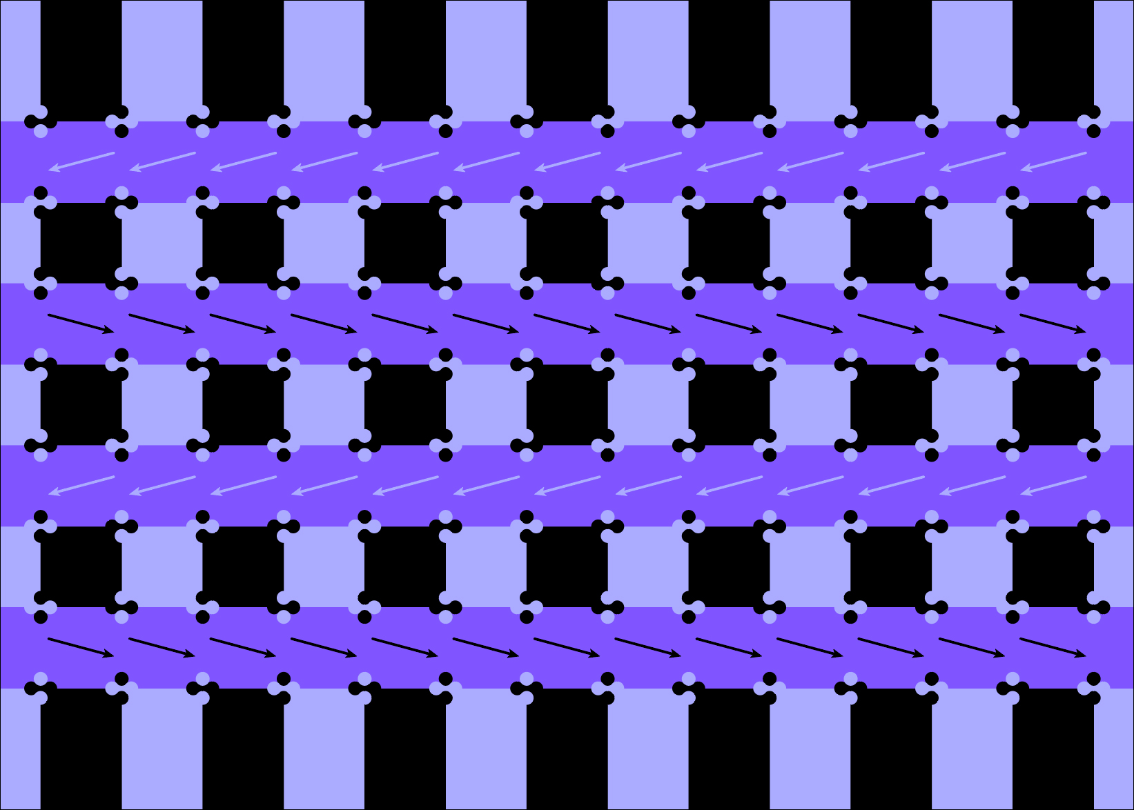 white checker square or dot on top